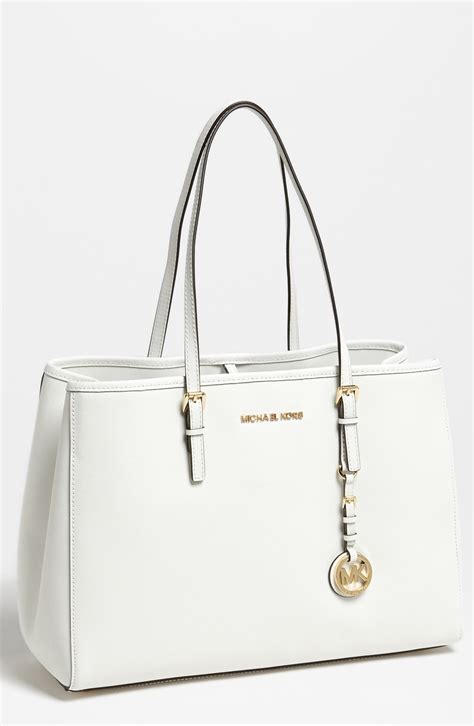 michael kors white oversized tote|Michael Kors outlet white purse.